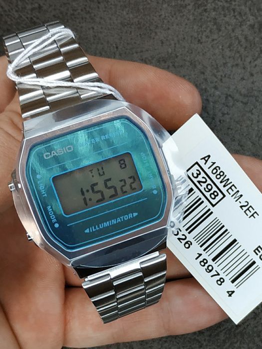 Годинник  Casio A168WEM-2EF Оригінал Гарантія Ретро Часы