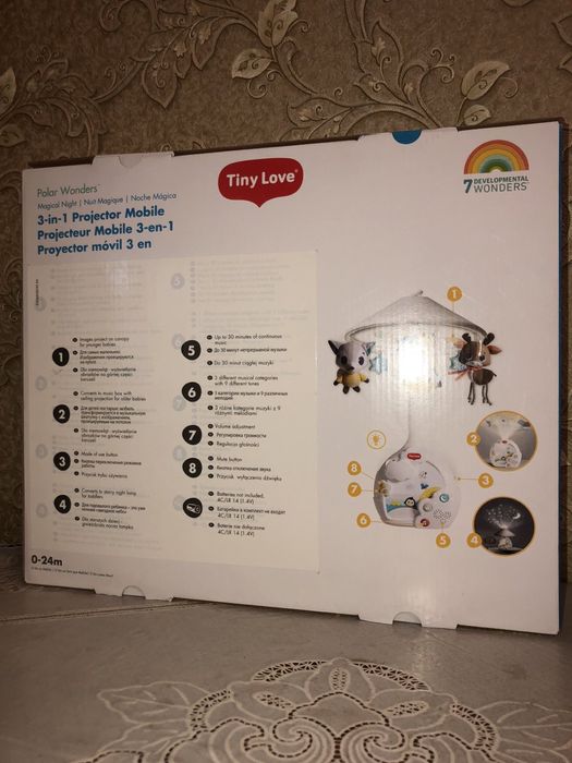 Мобил Tiny Love. Мобайл-проектор 3в1 "Північний Полюс"
