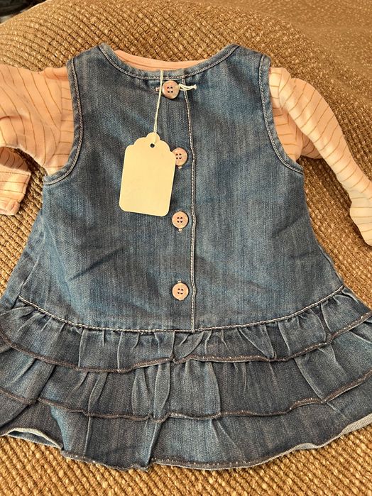 Vestido ganga body bordado menina