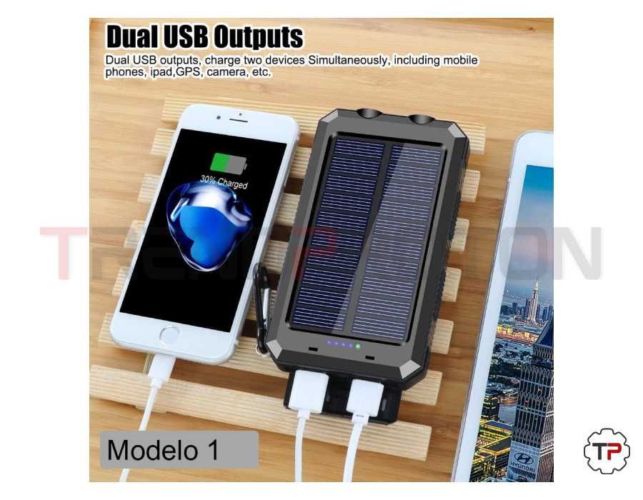 Powerbanks c/ Painel Solar