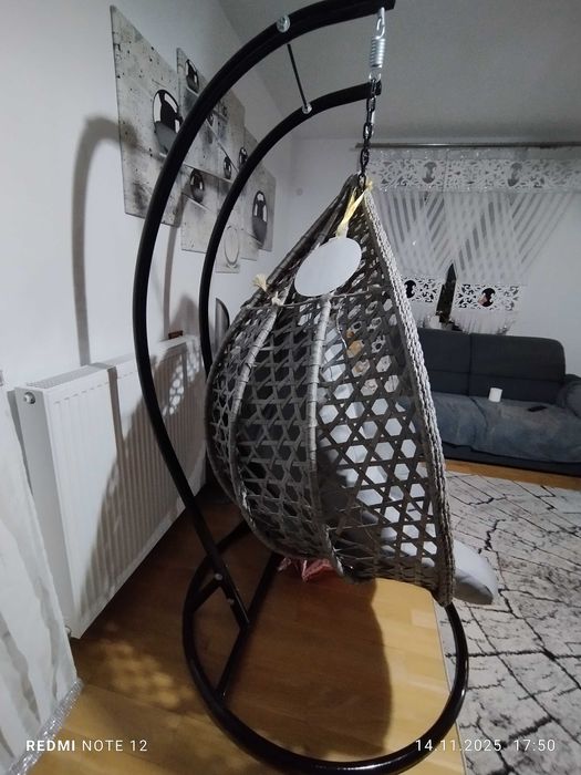 Fotel wiszący kokon dwuosobowy