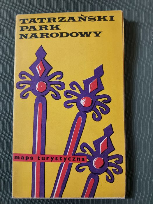 PRL Mapa turystyczna Tatrzańskiego Parku Narodowego 1976