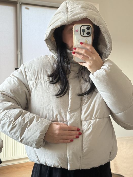 Zara зимова куртка пуффер М, zara зимняя куртка пуффер М