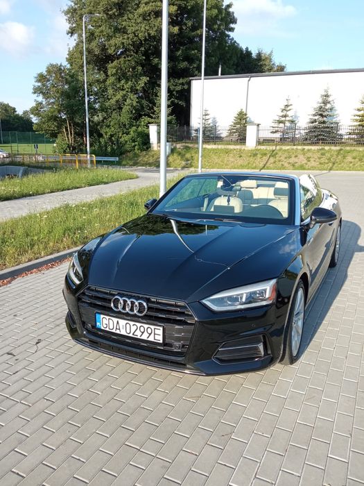 Audi A5 cabrio 2018r.  2.0 252KM Quattro automat stan bdb