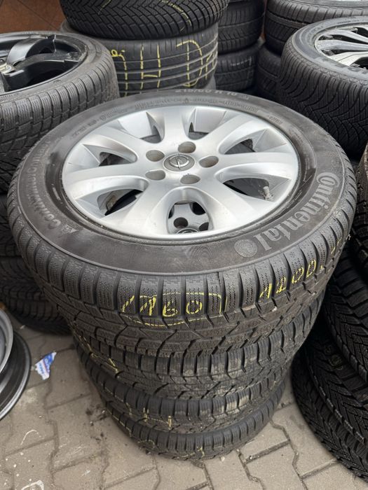 Koła aluminiowe zimowe Opel 5x115 Continental 215/60/16 2020r