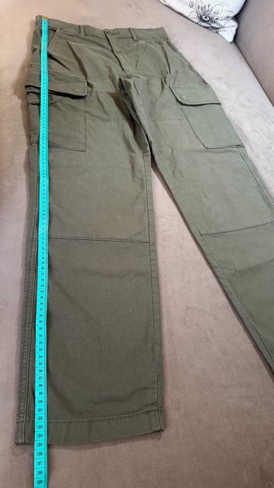 Męskie spodnie cargo, bojówki Uniqlo, r S (W27-30)-super stan