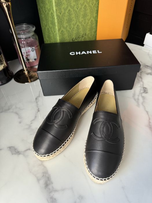 Espadryle Chanel Natural Leather