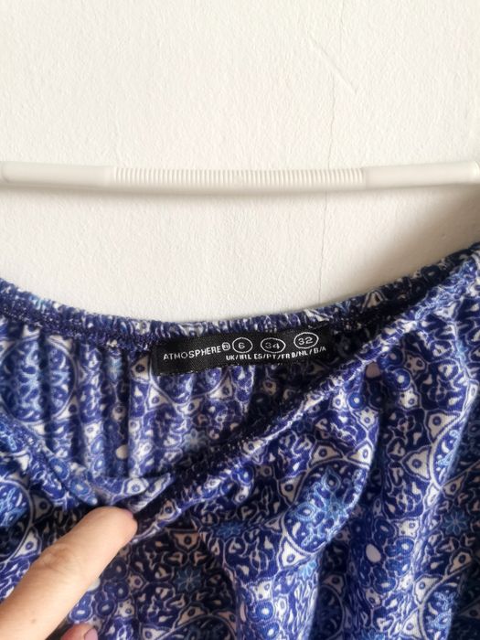 Bluzka hiszpanka niebieska Atmosphere