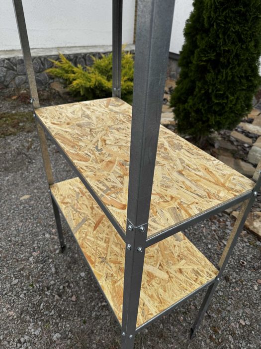 Стелаж полиці гараж склад магазин металевий кладова підвал квіти льох