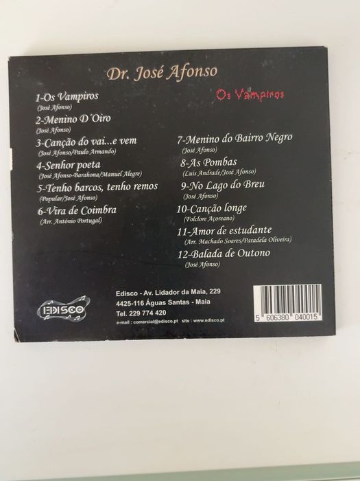 José Afonso – Os Vampiros CD Edisco ECD 001