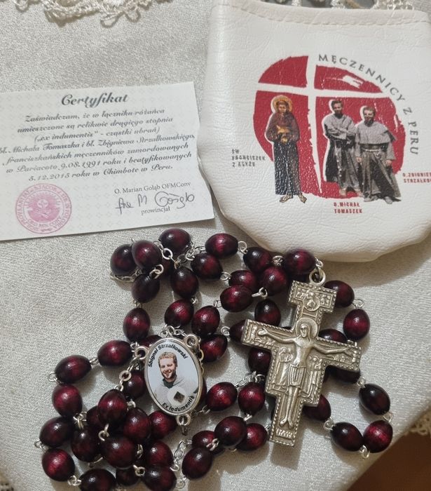 Różaniec relikwia Męczenników z Peru