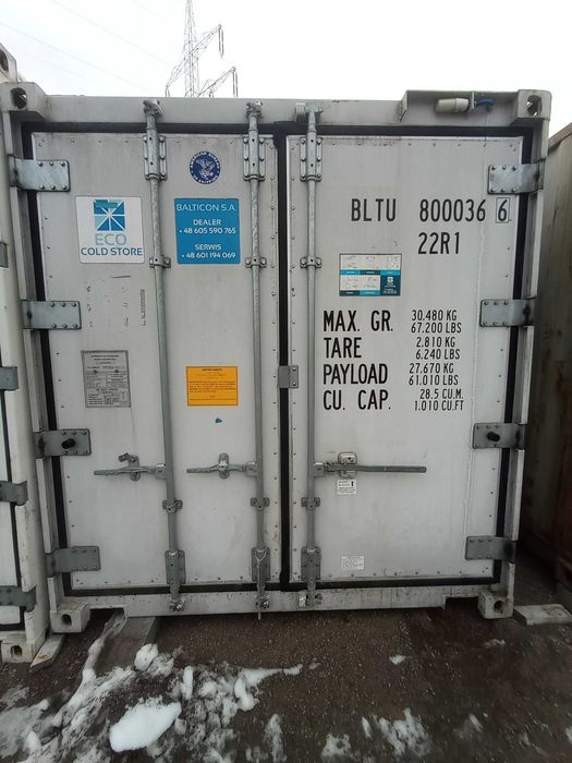 Kontener chłodniczo-mroźniczy chłodnia kontenerowa 20RF używany