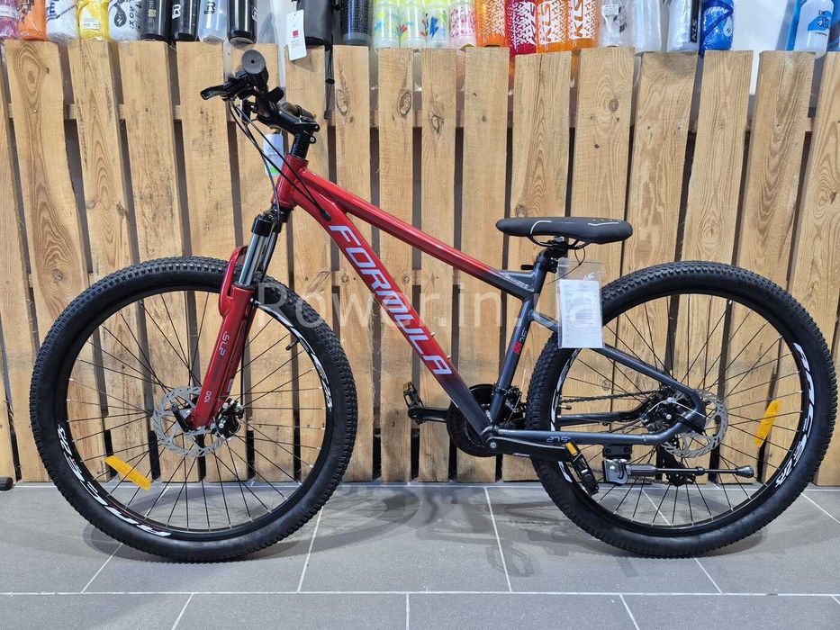 Алюмінієвий велосипед Formula F-1 AL 27.5" DD CS рама-16" червоно-сіри