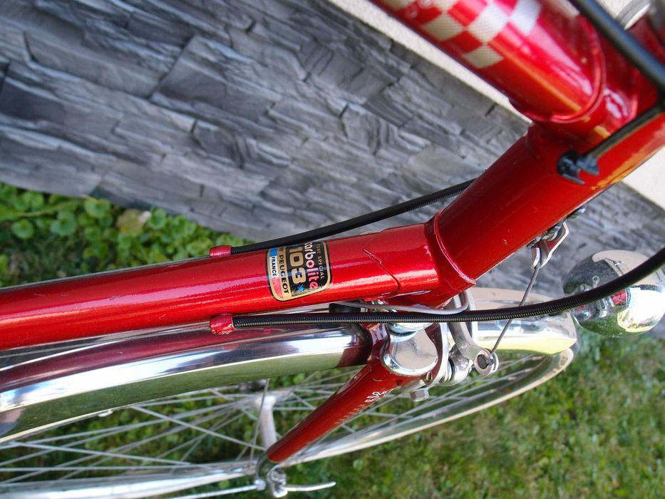 Peugeot LE8 M rower 1979 carbolite 700C Nervar Simplex Weinmann