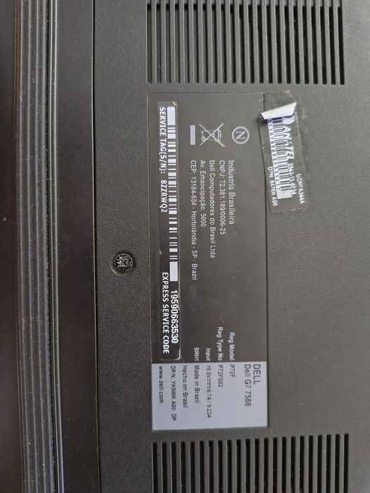 Portátil Dell G7 7588