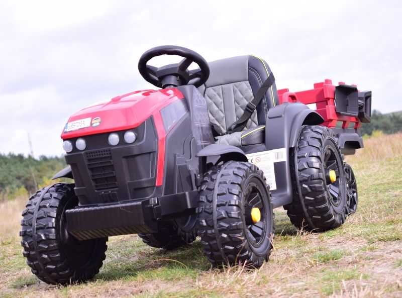 Autko na akumulator WIELKI TRAKTOR Z PRZYCZEPĄ auto traktorek