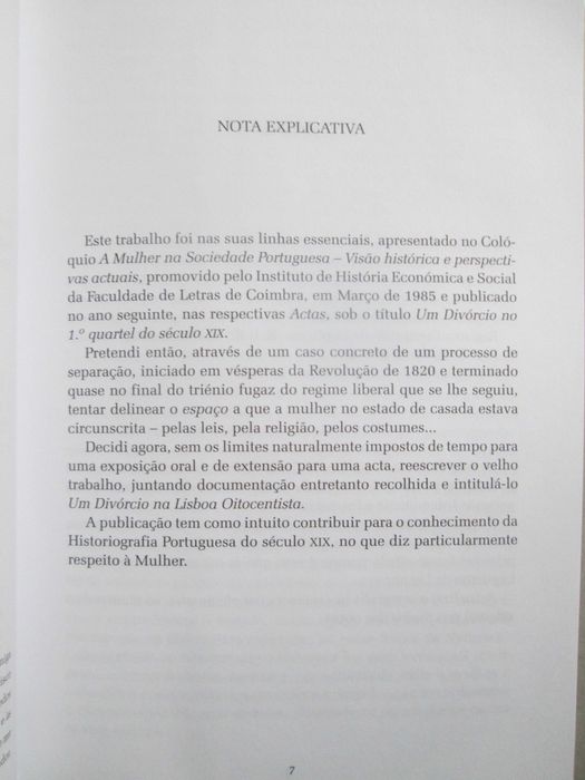 Um Divórcio na Lisboa Oitocentista, de Manuela Lobo Costa Simões
