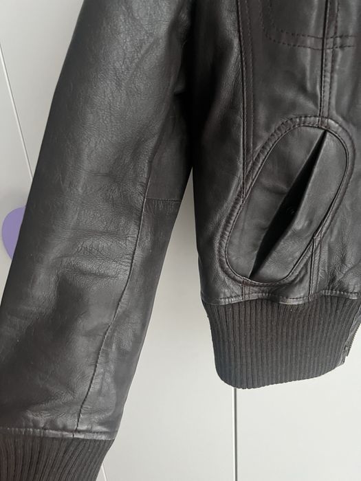 Skórzana kurtka Mango XL