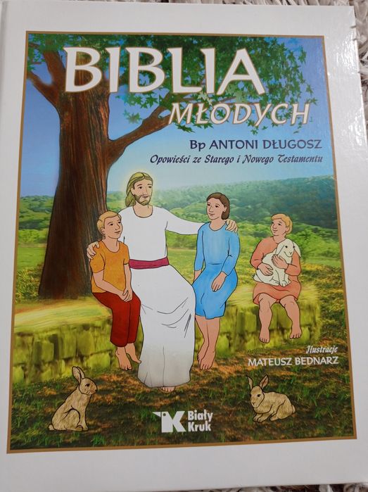 Biblia Młodych wyd Biały Kruk komunia prezent