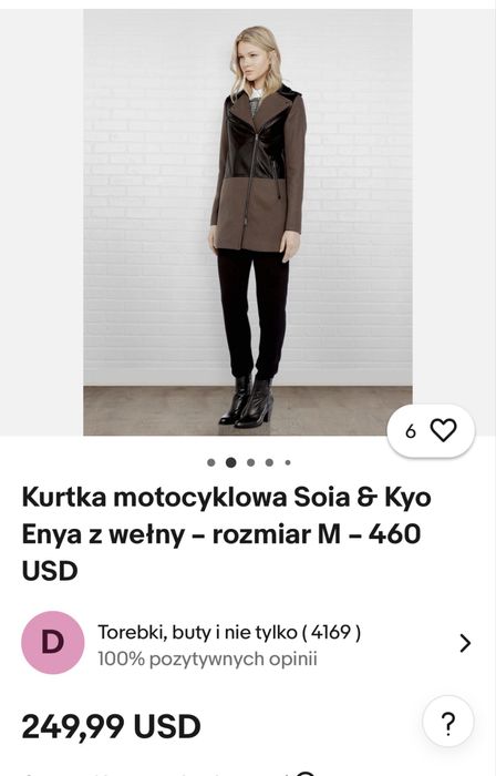 Płaszcz damski wełniany