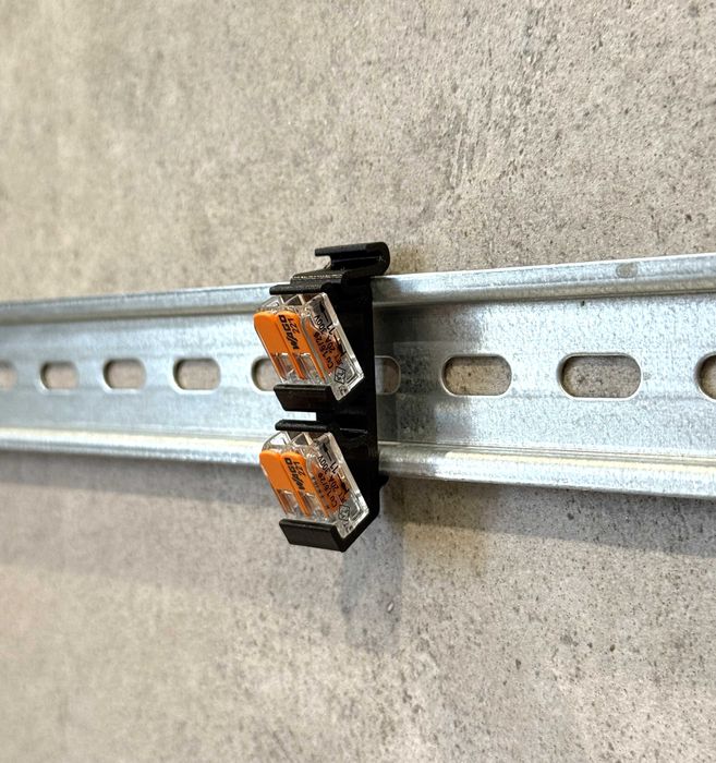 WAGO 221-412 adapter montażowy na szynę DIN 35 mm, 2 złączki