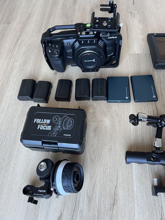 BMPCC4k + Lumix DC GX9 + Acessórios