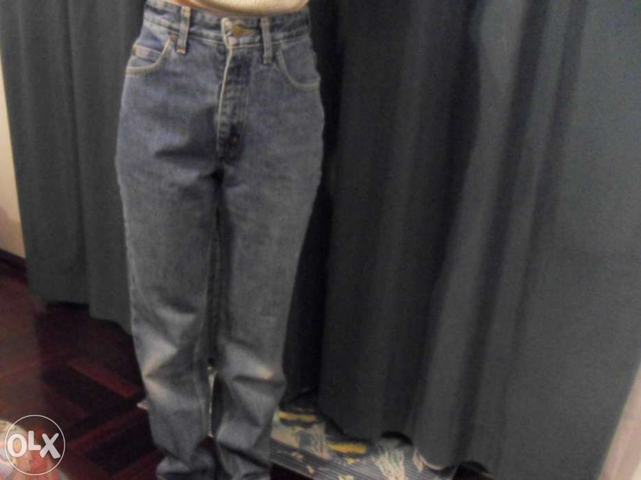 Calças ganga lee vintage cintura subida antigas s 34