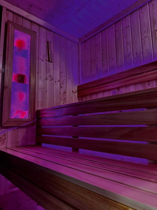 nowoczesna SAUNA ogrodowa PREMIUM