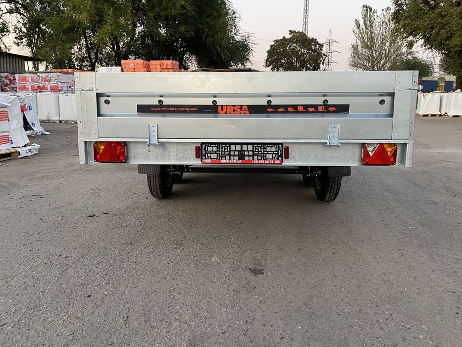 Причіп платформа 4х2 оцинкований з гальмівною системою на 2700кг