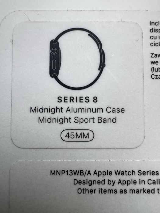 Apple Watch seria 8 45 mm GPS