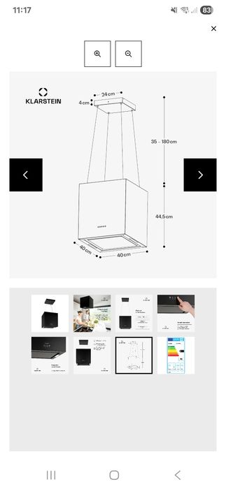 Exaustor de teto Klarstein