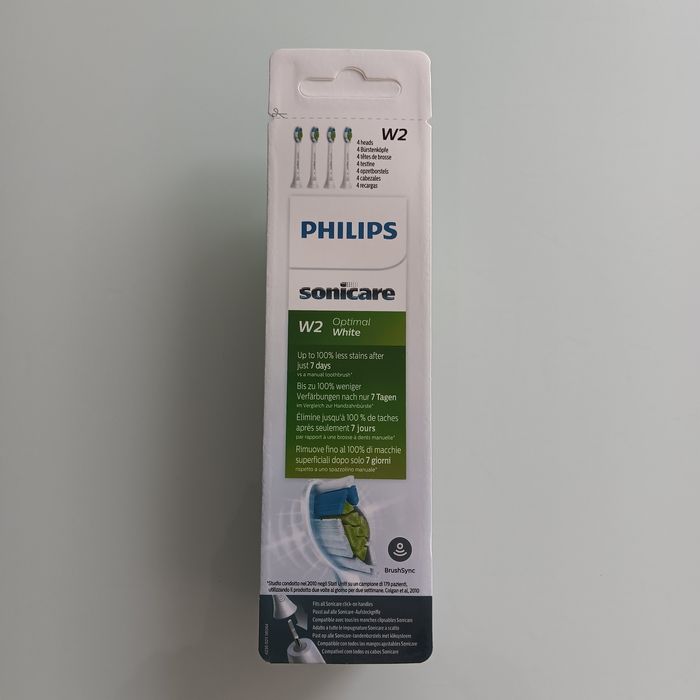 Philips Sonicare Optimal White czarne 8 szt białe i czarne