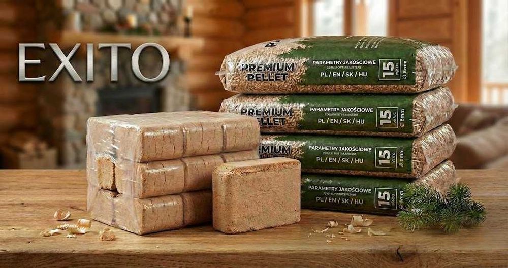 Pellet drzewny A1 Premium workowany oraz brykiet  Uście Gorlickie