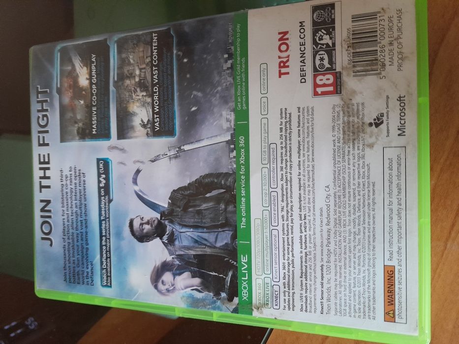 Kinect Defiance.Stan BD.X box 360