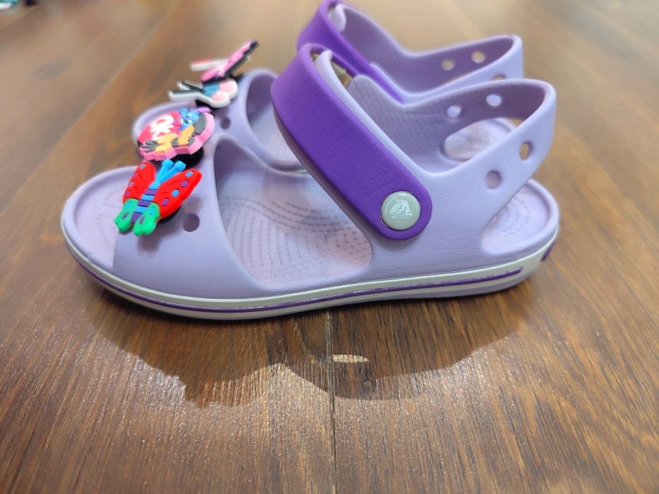 Crocs c12 29 30 sandały na rzepy wodoodporne z przypinkami stitch ange