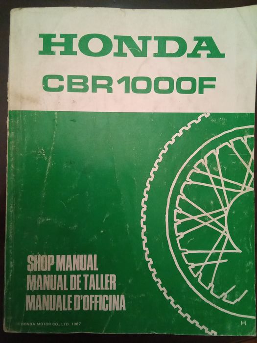 Manual de oficina para Honda CBR 1000 MK:1 1987