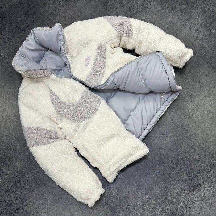 ХІТ! Двосторонній пуховик Nike Blue and White S M L XL XXL
