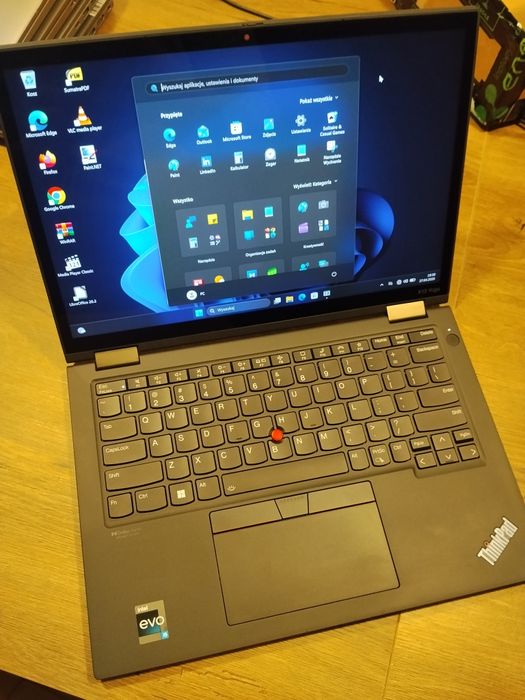 #5198 Lenovo ThinkPad X13 YOGA G3 CARBON i5-1235U 16GB 256SSD W11P FV23 GW12 DOTYK TABLET OBRÓT