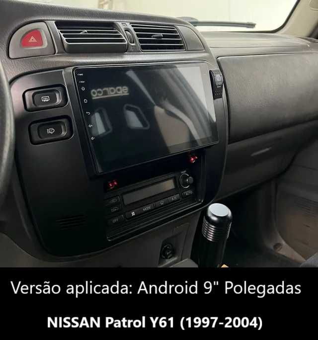 Rádio 2DIN 9" • NISSAN Patrol (1997 a 2010) • Android [4+32GB] Y61 GR