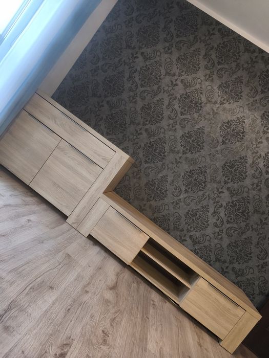 Meble jasne drewno szafka RTV komoda