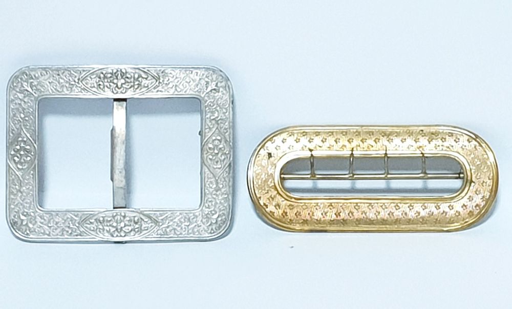 Vintage Art Nouveau Buckles in Silver and Gold