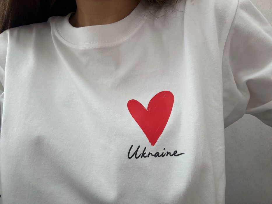 Лонгслів з авторським принтом «Ukraine»