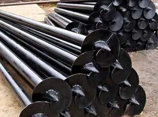 Геошуруп. Палі гвинтові. Наконечники.Оголовки. Винтовые сваи