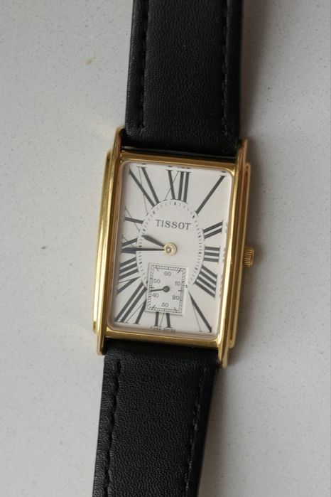Zegarek Tissot A282K Retro Stylowy Złoty Szwajcarski Elegancki Antyk