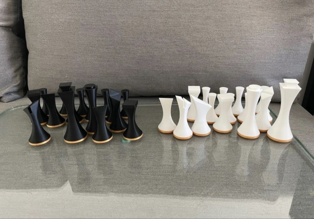 Peças de Xadrez Minimalistas