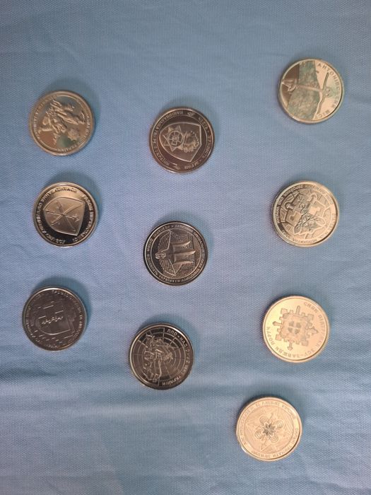 Монеты ЗСУ, ми сильні, ми разом Крим, Луганськ