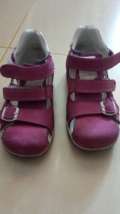 ортопедичні сандалі для дівчинки, фіолетовий нубук, розмір 29