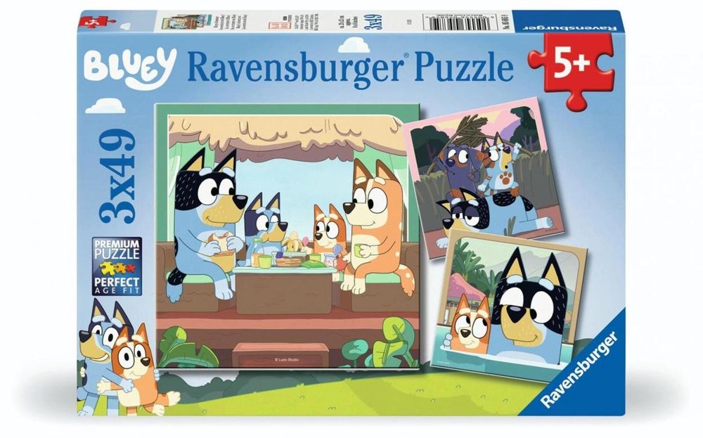 Puzzle 3x49 Bluey ,192x37 mm