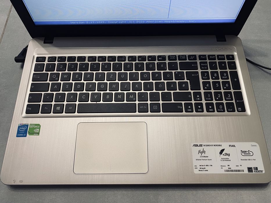 Ноутбук ASUS F540L i3 Nivdia Geforce 920m  Вживаний!
