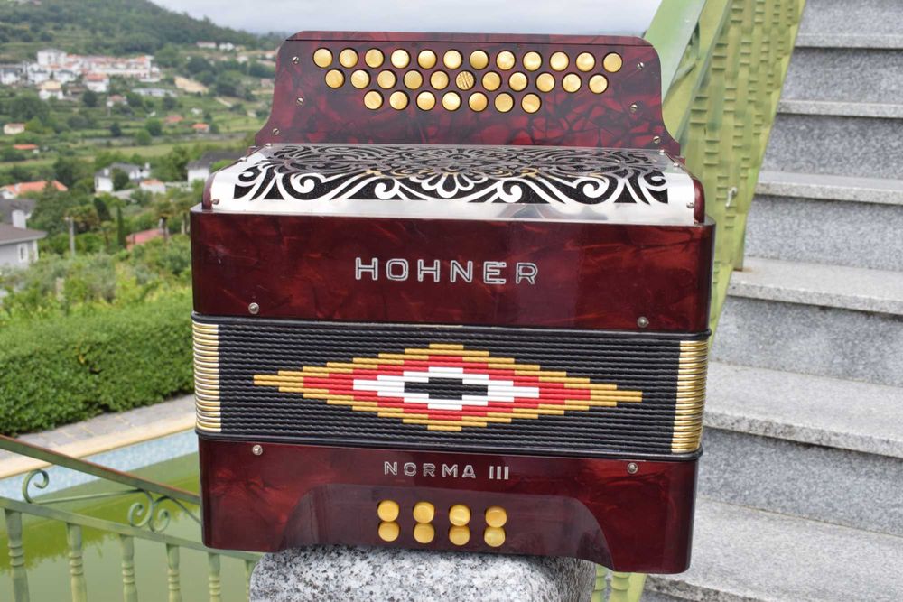 Concertina Hohner 3 Voz. Sol Do Fa